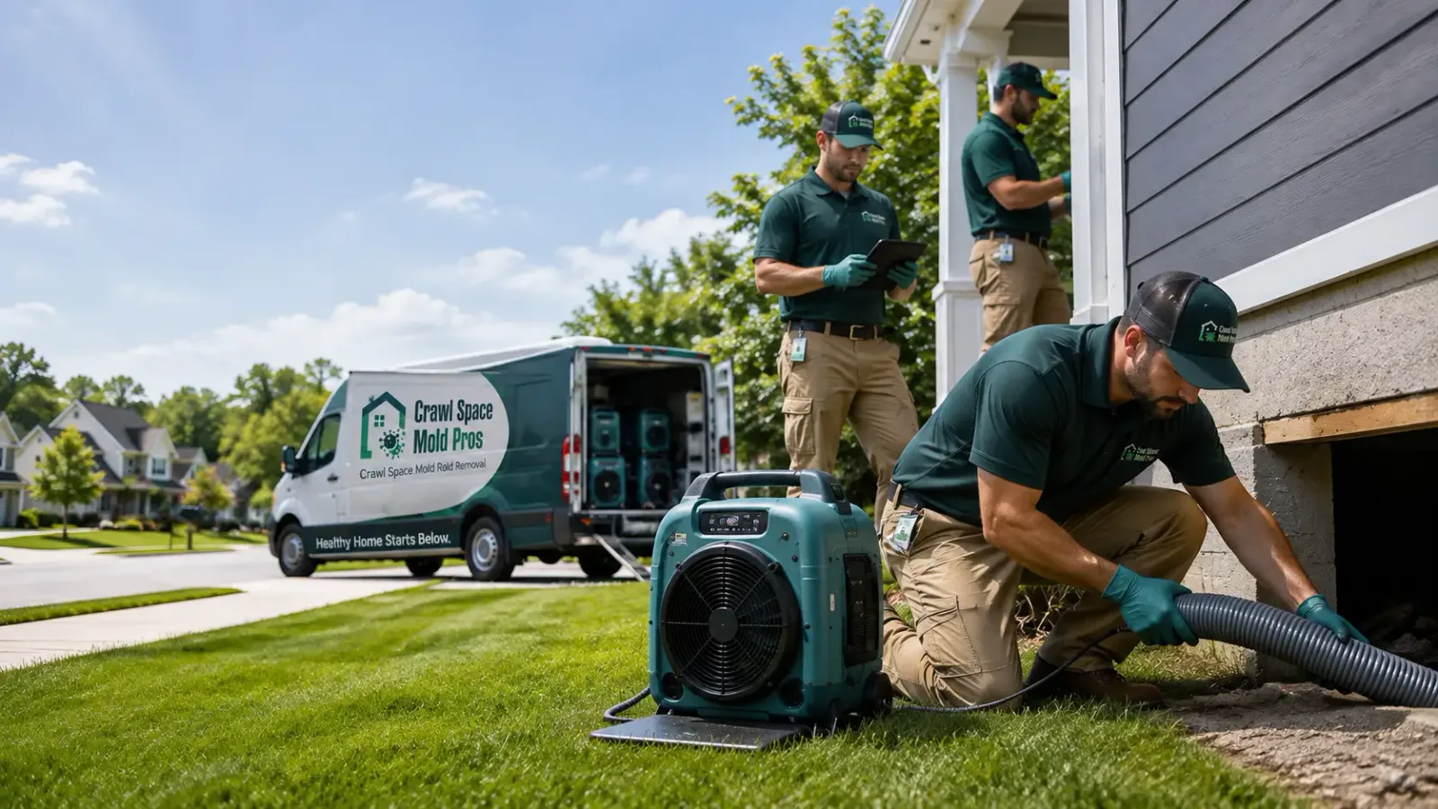 Crawl Space Mold Removal in Bridgeville, PA